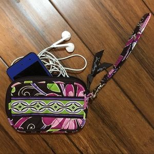 Vera Bradley Purple Punch Tech Wristlet